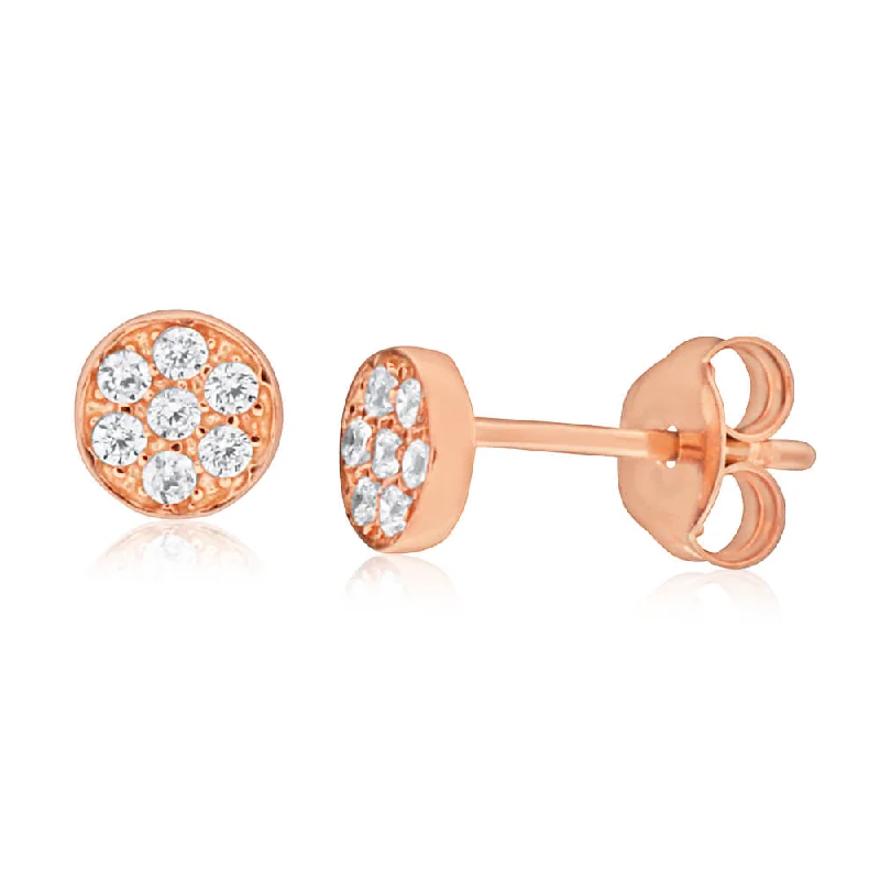 unique moon phase ring 9ct Rose Gold Silver Filled Cubic Zirconia Round 5.5mm Stud Earrings unique moon phase ring 9ct Rose Gold Silver Filled Cubic Zirconia Round 5.5mm Stud Earrings