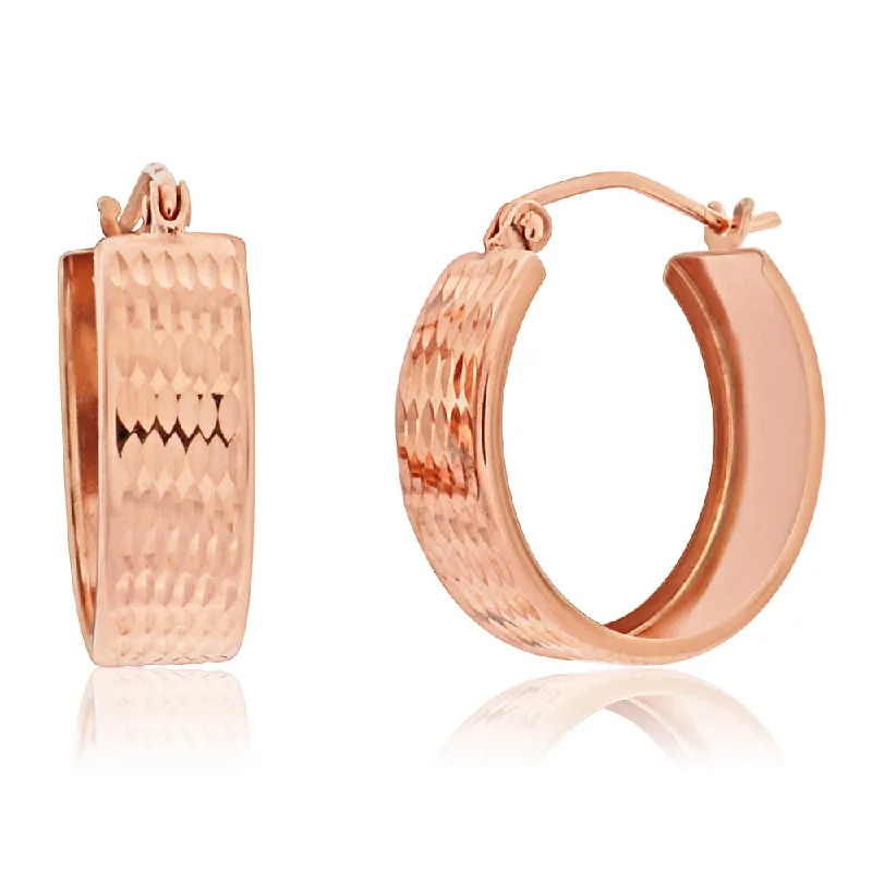 real jade bangle bracelet 9ct Rose Gold Silver Filled Diamond Cut Hoop Earrings