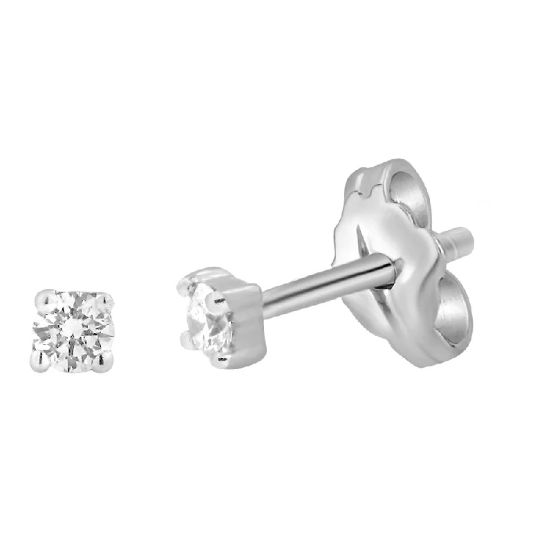 vintage-style garnet ring 9ct White Gold  0.10 Carat Diamond Stud Earrings