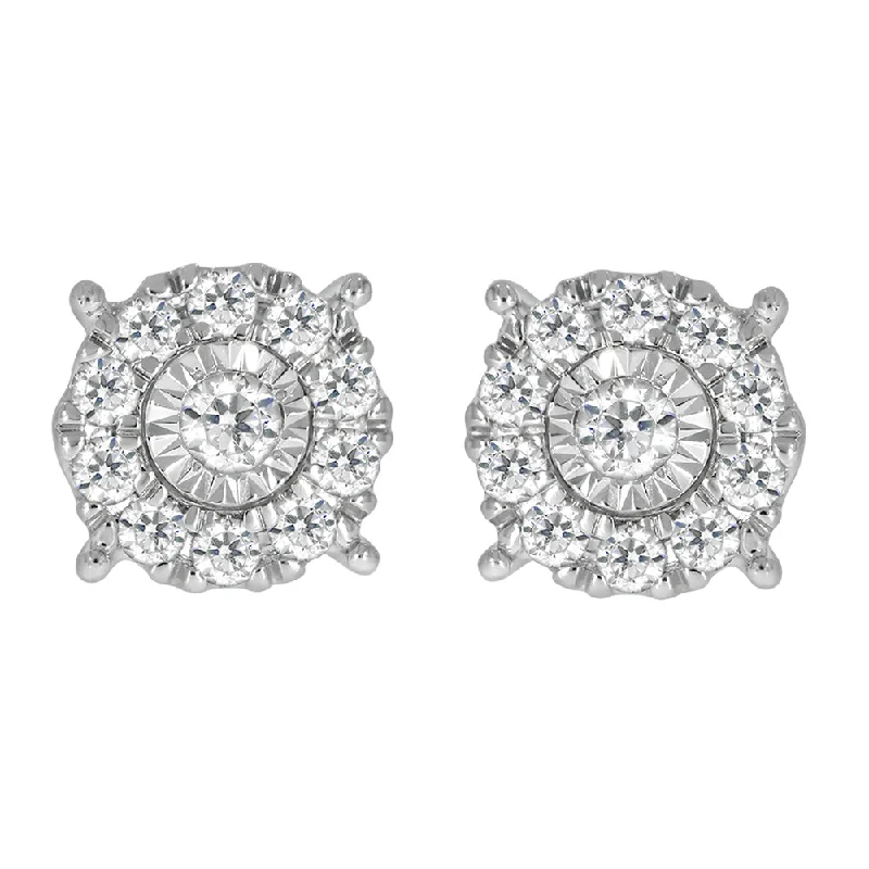 minimalist cuff bracelet adjustable 9ct White Gold 1/2 Carat Diamond Cluster Stud Earrings minimalist cuff bracelet adjustable 9ct White Gold 1/2 Carat Diamond Cluster Stud Earrings