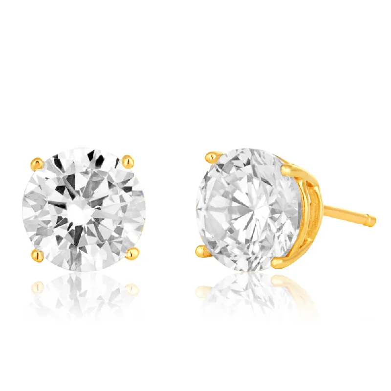 celestial constellation necklace silver 9ct Yellow Gold Cubic Zirconia Brilliant Cut 6.5mm Stud Earrings celestial constellation necklace silver 9ct Yellow Gold Cubic Zirconia Brilliant Cut 6.5mm Stud Earrings