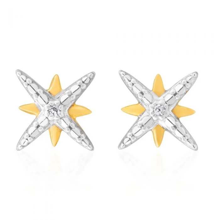 adjustable moon phase bracelet 9ct Yellow Gold Diamond Starburst Stud Earrings with 2 Brilliant Diamonds adjustable moon phase bracelet 9ct Yellow Gold Diamond Starburst Stud Earrings with 2 Brilliant Diamonds