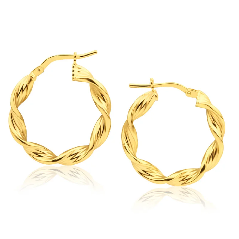 rose gold ring with diamonds 9ct Yellow Gold Silver Filled Swirl Twist 15mm Hoop Earrings rose gold ring with diamonds 9ct Yellow Gold Silver Filled Swirl Twist 15mm Hoop Earrings