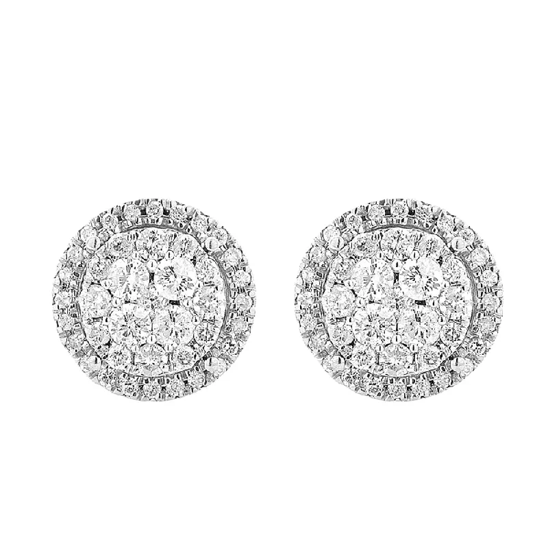 handcrafted beaded hoop earrings 9ct Yellow Gold Stud Earrings With 1 Carat Of Diamonds handcrafted beaded hoop earrings 9ct Yellow Gold Stud Earrings With 1 Carat Of Diamonds