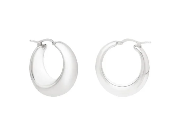 silver dragon claw ring Bremer Jewelry Small Hoop Women's Earrings in 925 White Sterling Silver