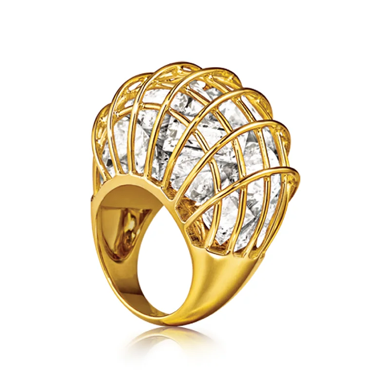 diamond wedding band for women Caged Ring