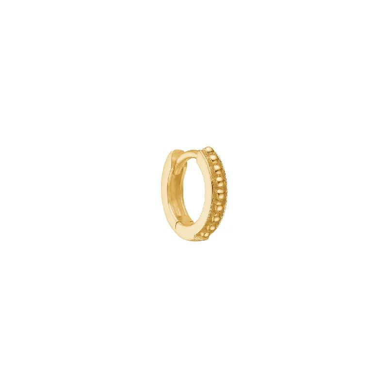 simple crystal earrings Byzantine mini 18K Gold Plated Hoop