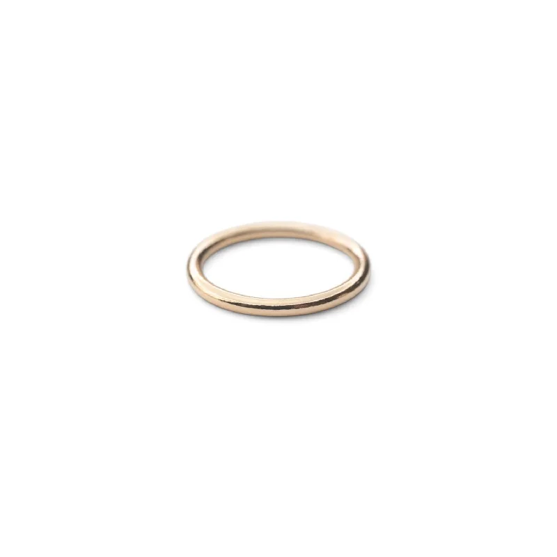 adjustable moon phase bracelet Gold Bold Stackable Ring | 2mm