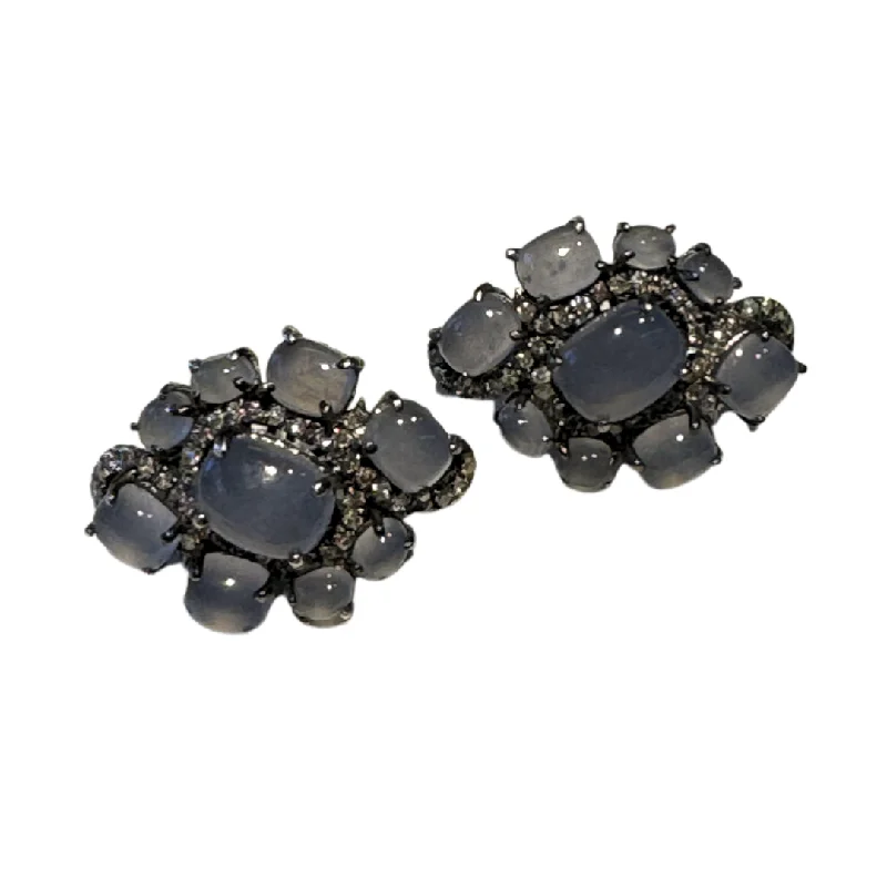 celestial lunar eclipse pendant Diamond Earrings