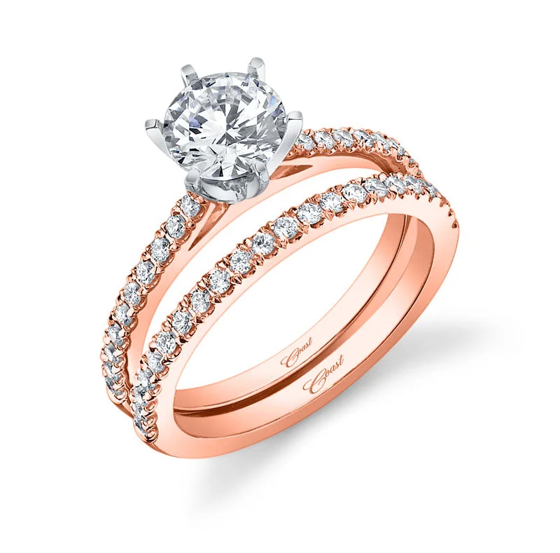 birthstone necklace for mom Diamond Rose Gold Engagement & Wedding Ring