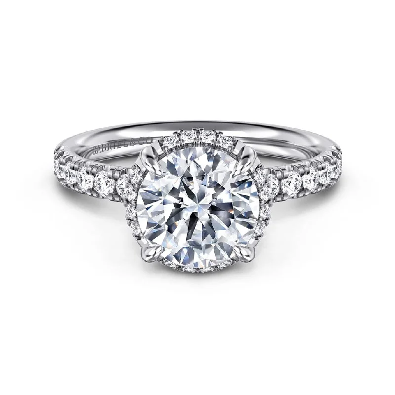 emerald-cut aquamarine necklace Gabriel & Co. Talisa -14K White Gold Round Hidden Halo Diamond Engagement Ring emerald-cut aquamarine necklace Gabriel & Co. Talisa -14K White Gold Round Hidden Halo Diamond Engagement Ring
