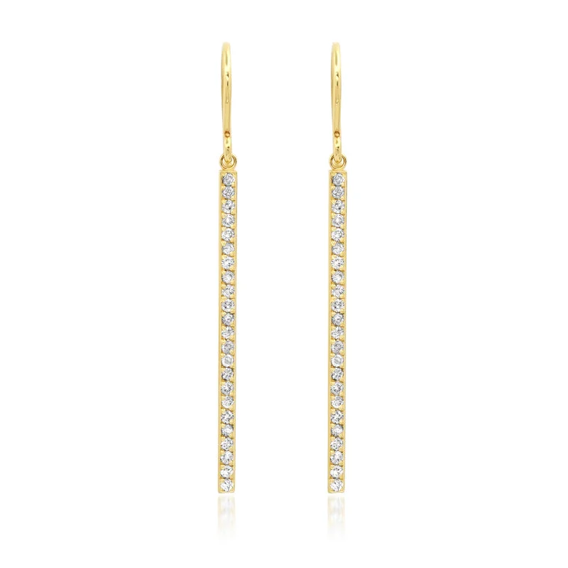 vintage floral engagement ring Diamond Stick Earrings