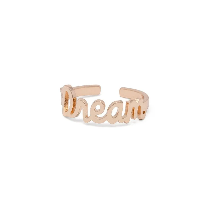 large vintage statement necklace Dream Ring Rose Gold Plated