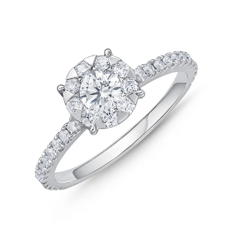 titanium wedding band men’s black Four Prong Diamond Ring in Platinum .5 ct