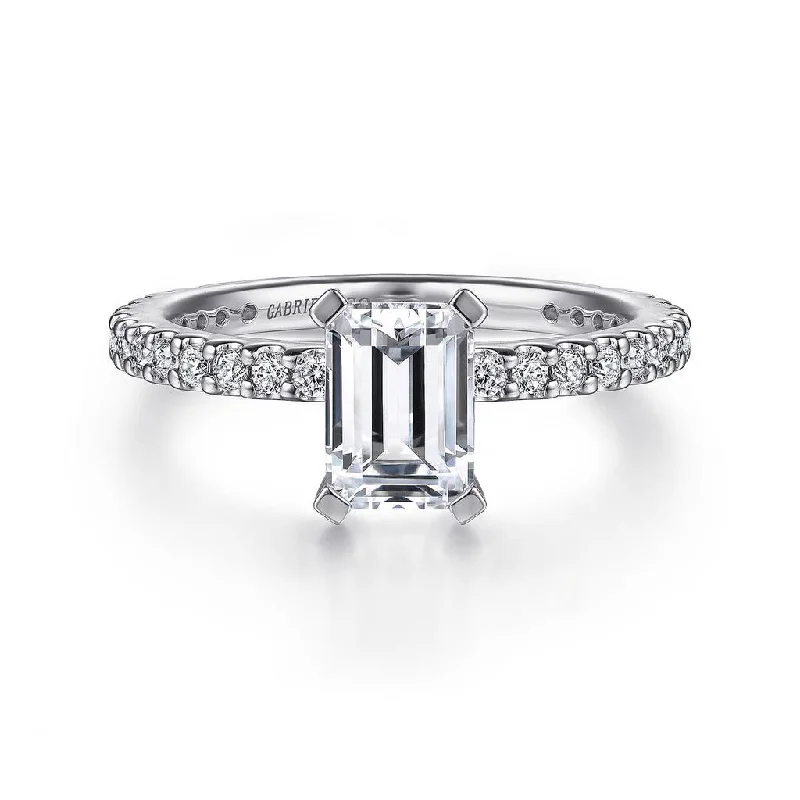 black and gold wedding band Gabriel & Co Logan - 14K White Gold Emerald Cut Diamond Engagement Ring black and gold wedding band Gabriel & Co Logan - 14K White Gold Emerald Cut Diamond Engagement Ring
