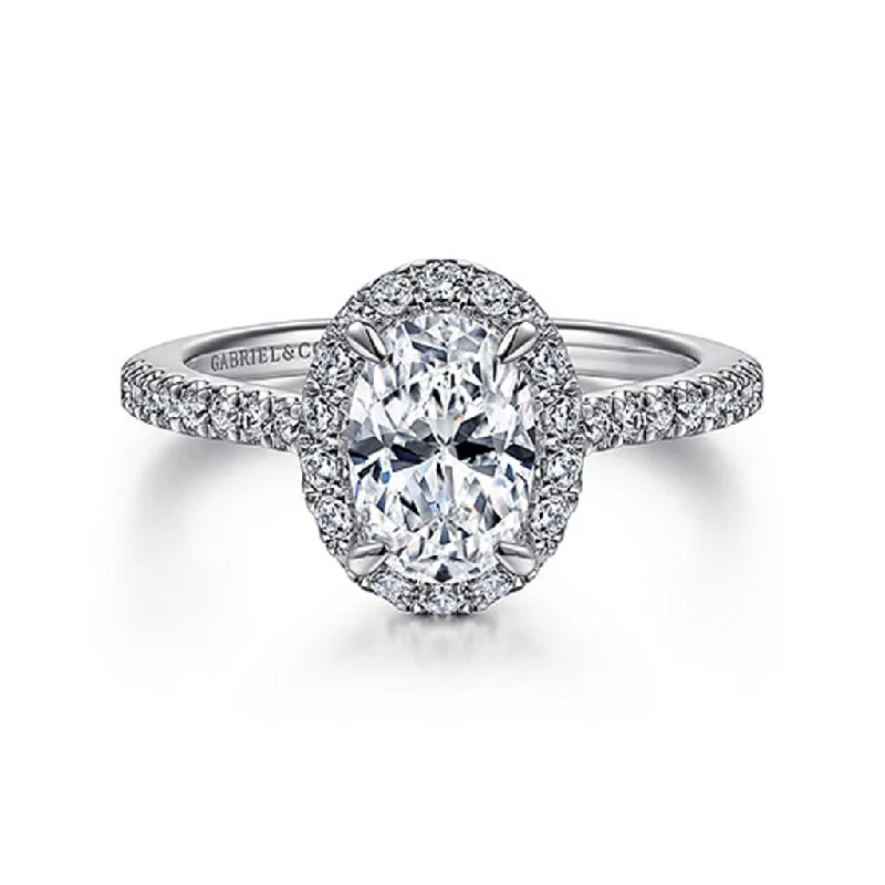 bold gothic vampire ring Gabriel & Co Idina - 14K White Gold Oval Halo Diamond Engagement Ring bold gothic vampire ring Gabriel & Co Idina - 14K White Gold Oval Halo Diamond Engagement Ring