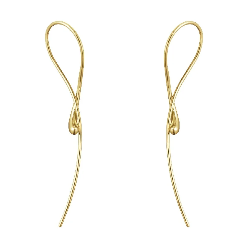 thin gold wedding band women Mercy 55,5 mm. 18K Gold Earrings