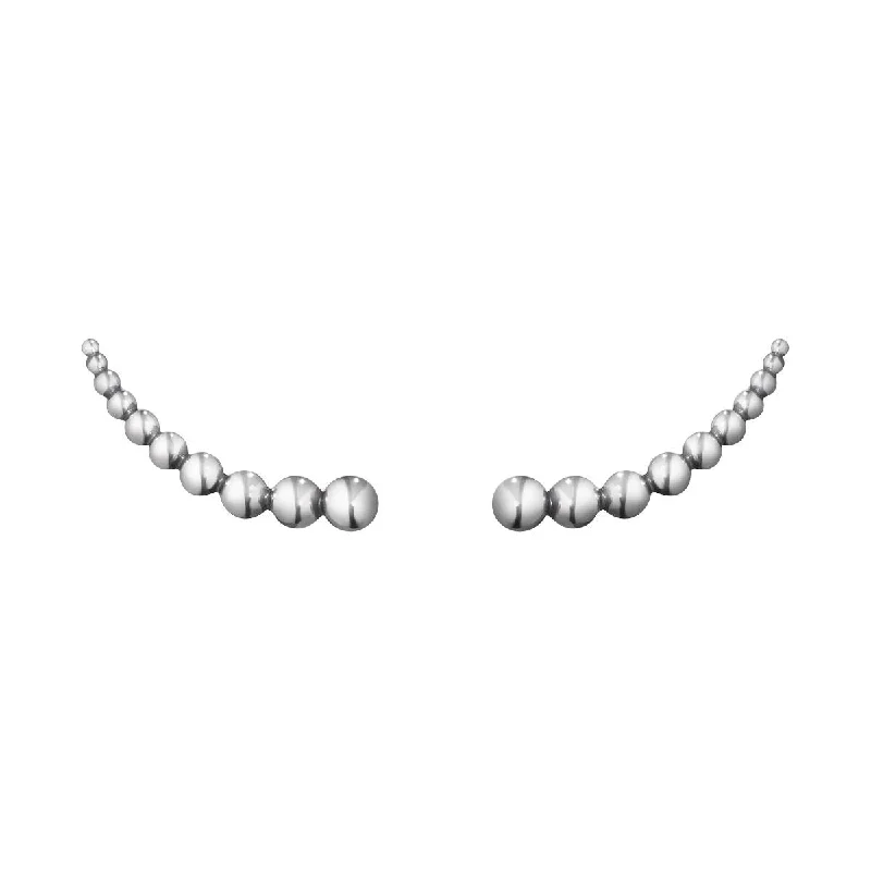pearl stud earrings classic Moonlight Grapes Silver Earrings