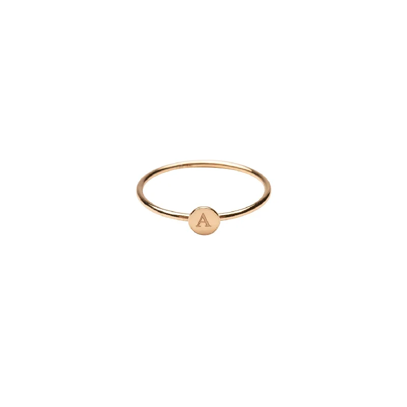 dainty opal nose ring Gold Flat Circle Ring