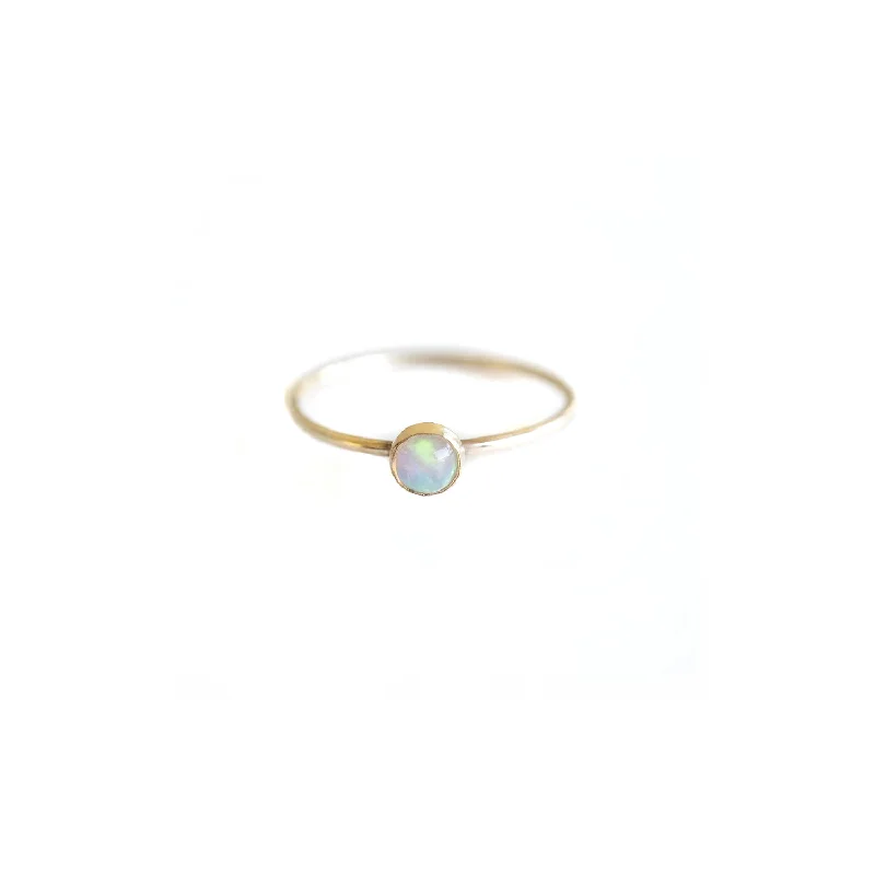 adjustable silver cuff bracelet Gold Little Natural Opal Ring