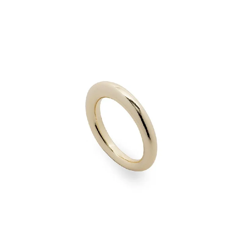 classic gold cuff bracelet Gold Plated Plain Stackable Band Ring
