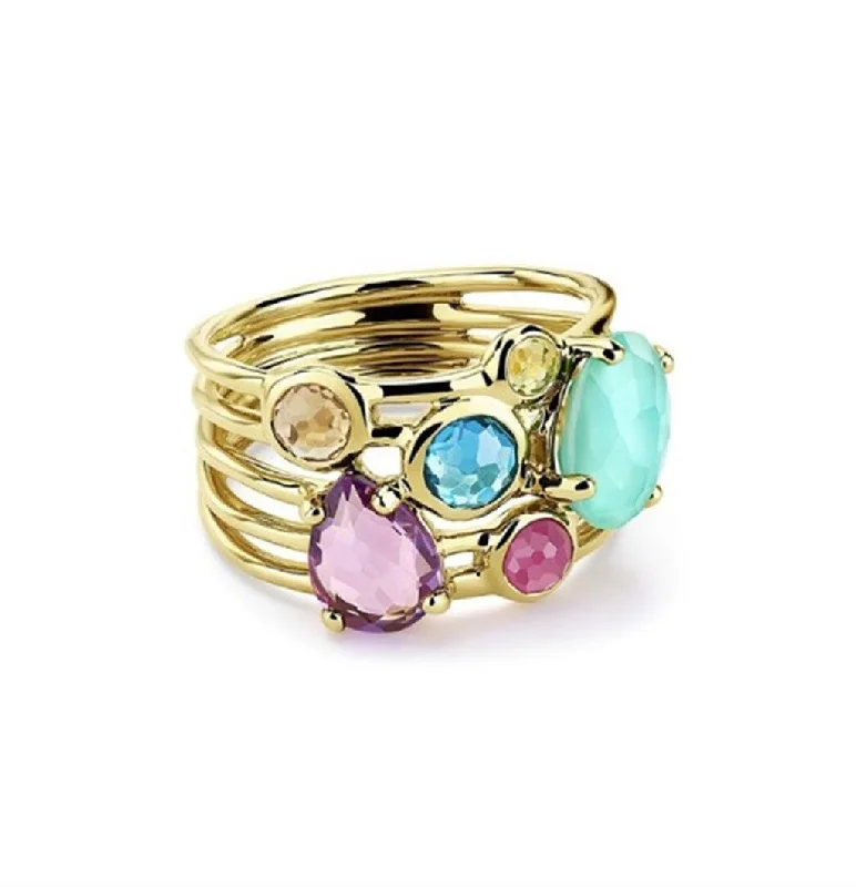boho beaded statement necklace Ippolita 18k Yellow Gold Gelato 6-Stone Cluster Ring boho beaded statement necklace Ippolita 18k Yellow Gold Gelato 6-Stone Cluster Ring
