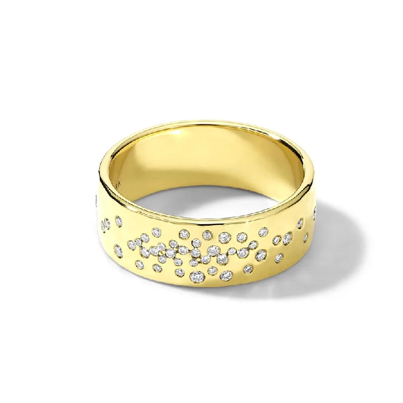 sterling silver toe ring set Ippolita 18k Yellow Gold Diamond Stardust Crinkle Ring sterling silver toe ring set Ippolita 18k Yellow Gold Diamond Stardust Crinkle Ring