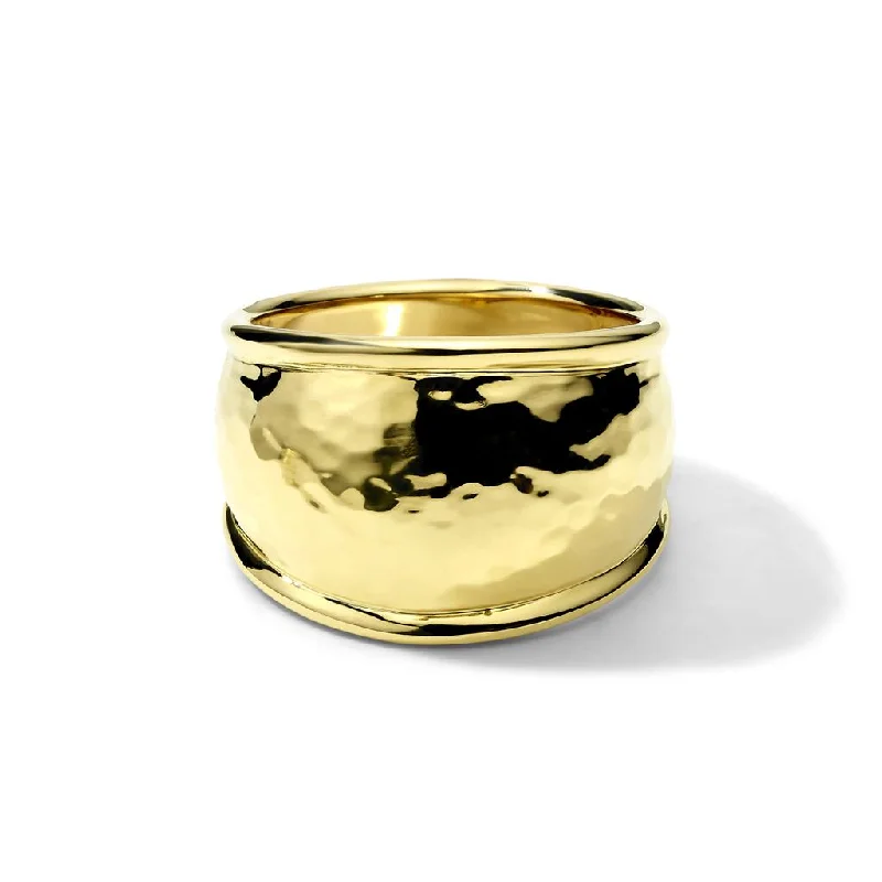 gold-plated snake chain bracelet Ippolita 18k Yellow Gold Classico Medium Goddess Ring