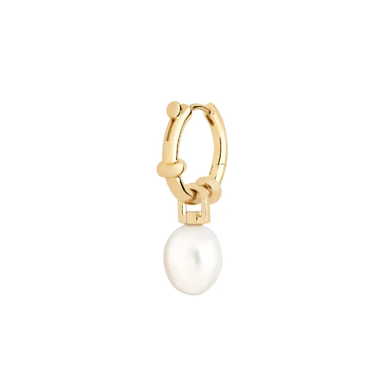 gold moonstone cocktail ring Cha Cha Gold Plated Earring