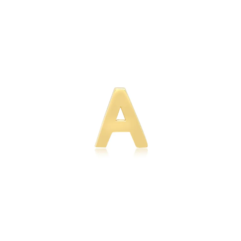 tiny star constellation bracelet Mini Uppercase Letter Stud