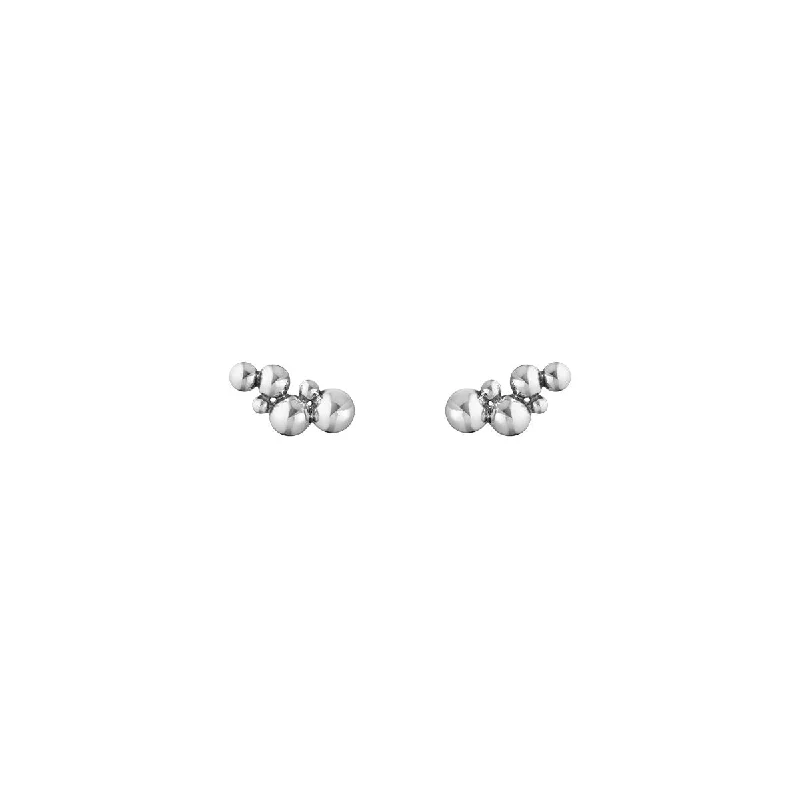 men’s tungsten wedding ring Moonlight Grapes Short Crawler Silver Earrings
