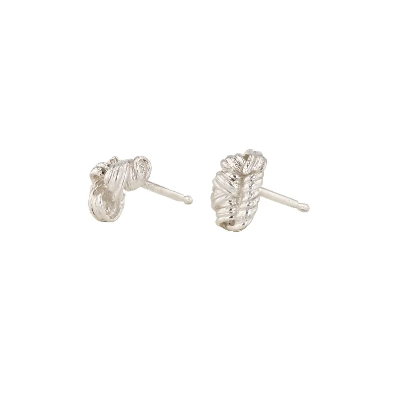 emerald cut diamond earrings Fouettés Sticks Silver Studs