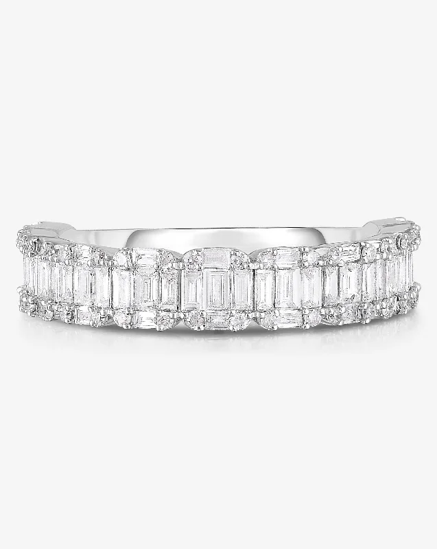 real diamond solitaire ring Petite Emerald Illusion Eternity Ring