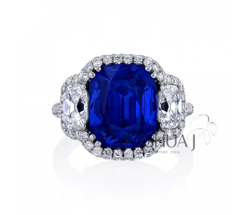 vintage diamond brooch pin Platinum 8.29ct Sapphire and Pave Diamond Three Stone Ring vintage diamond brooch pin Platinum 8.29ct Sapphire and Pave Diamond Three Stone Ring