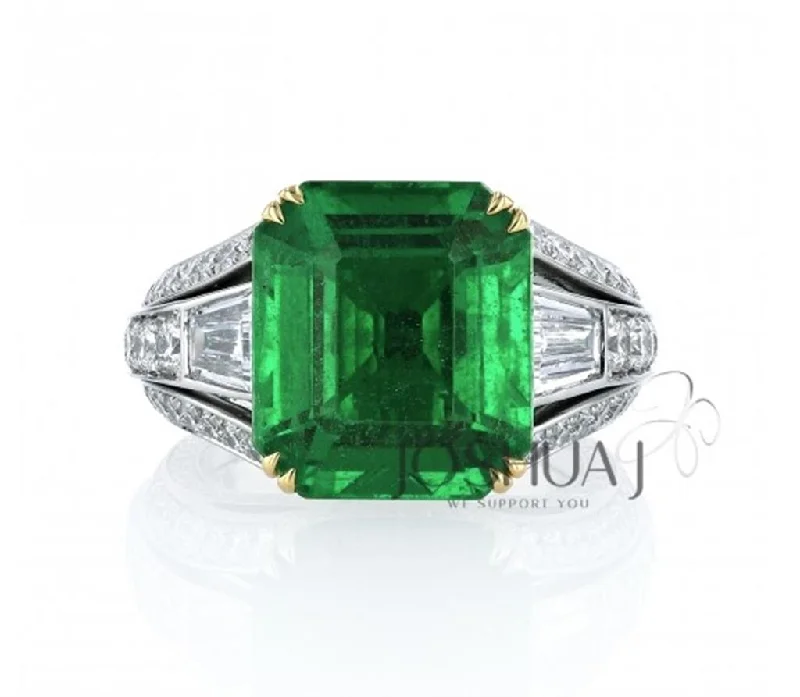 statement gold cuff earrings Platinum and 18k Yellow Gold 7.64ct Emerald Cut Emerald and Diamodn Ring statement gold cuff earrings Platinum and 18k Yellow Gold 7.64ct Emerald Cut Emerald and Diamodn Ring