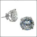 classic tennis bracelet white gold Round Cubic Zirconia Studs Cubic Zirconia CZ Earrings