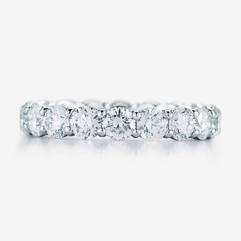 solid gold cartilage hoop Round Diamond Eternity Band