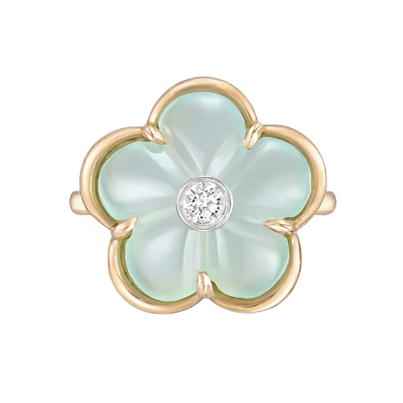 real ruby pendant necklace Seafoam Fiore Ring