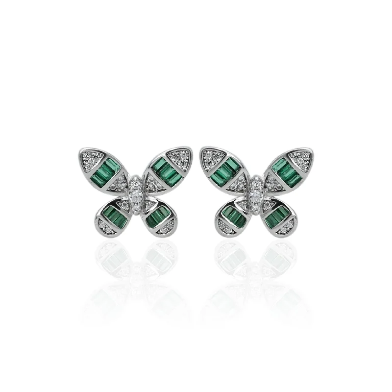 silver moon and star pendant Silver "Green Lantern" Girls Earrings