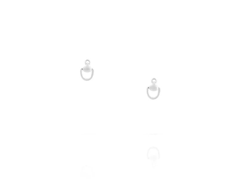 handcrafted raw crystal pendant Small Churchill Downs Charm Earrings
