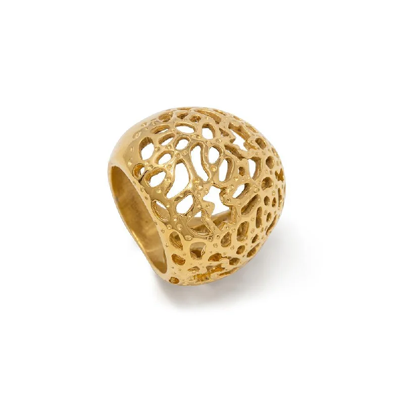 dainty ruby stacking rings Stainless St Bear Dome Ring