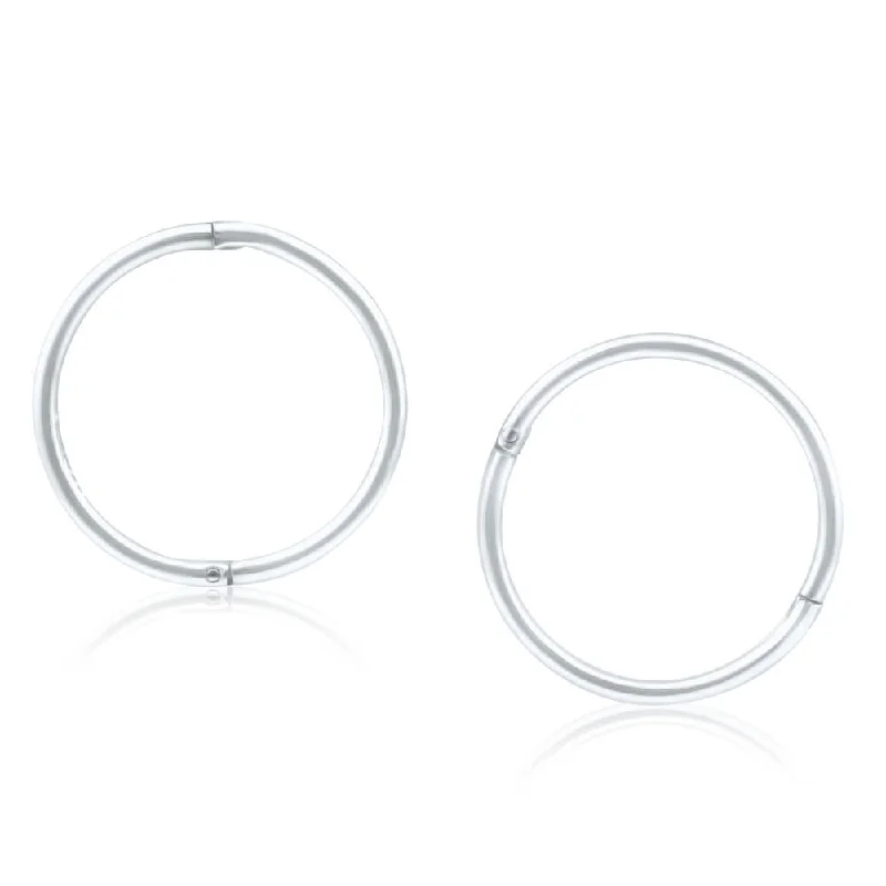 adjustable infinity charm bracelet Sterling Silver Plain Sleeper 13mm Earrings