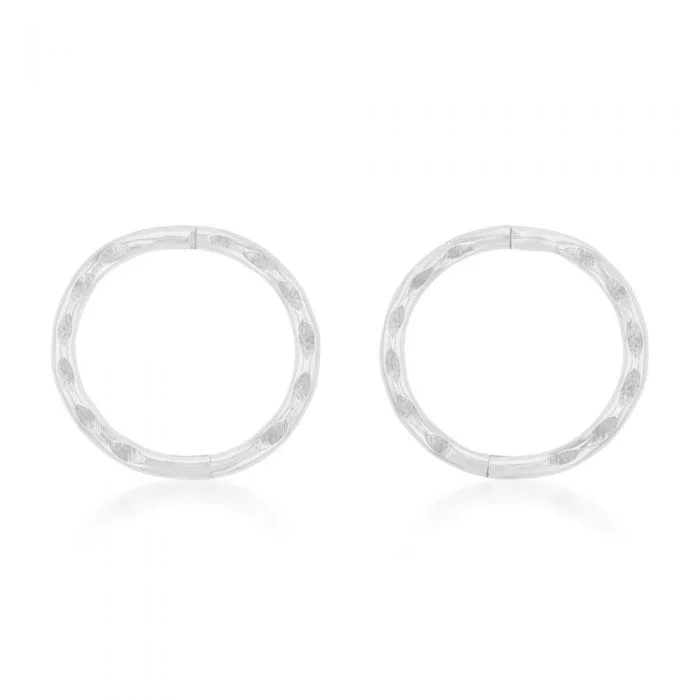 personalized couple rings Sterling Silver Sleeper Facet 8mm Earrings