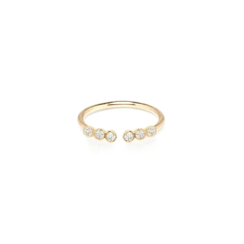 unique diamond tennis bracelet Zoe Chicco 14k Yellow Gold 3 Diamond Bezel Open Ring unique diamond tennis bracelet Zoe Chicco 14k Yellow Gold 3 Diamond Bezel Open Ring