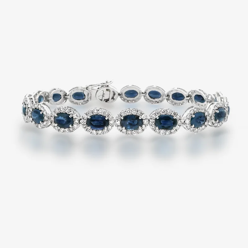 silver wedding band with engraving 10.41CT Sapphire & Diamond Bracelet