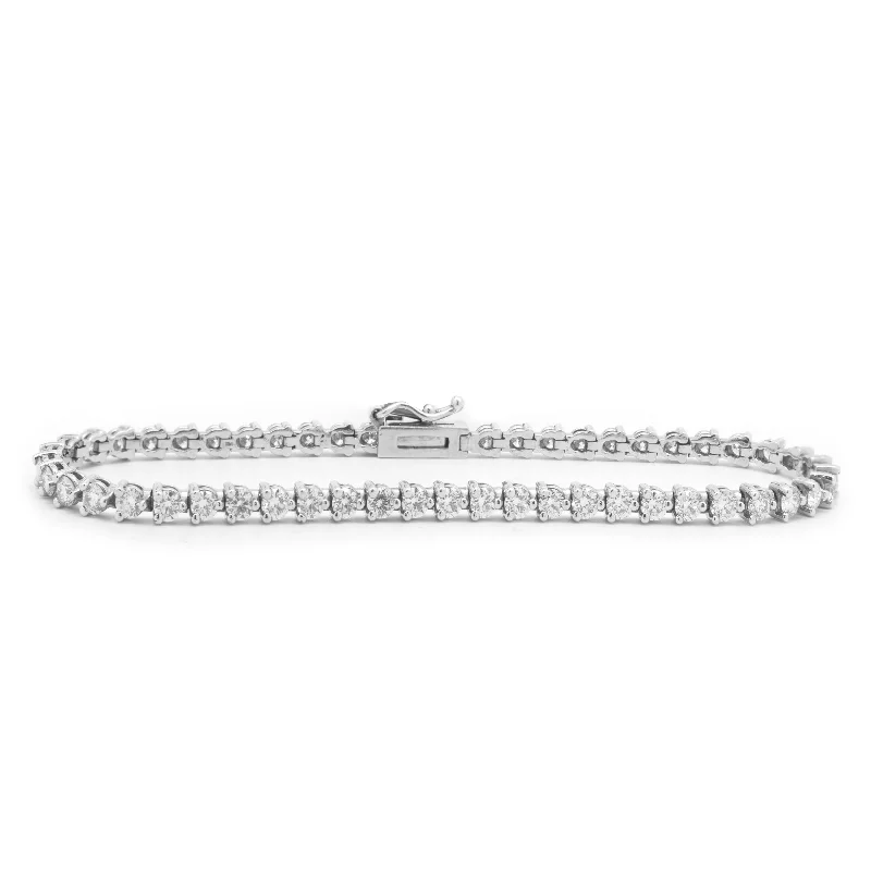 custom name necklace gold 14 Karat White Gold Diamond Tennis Bracelet