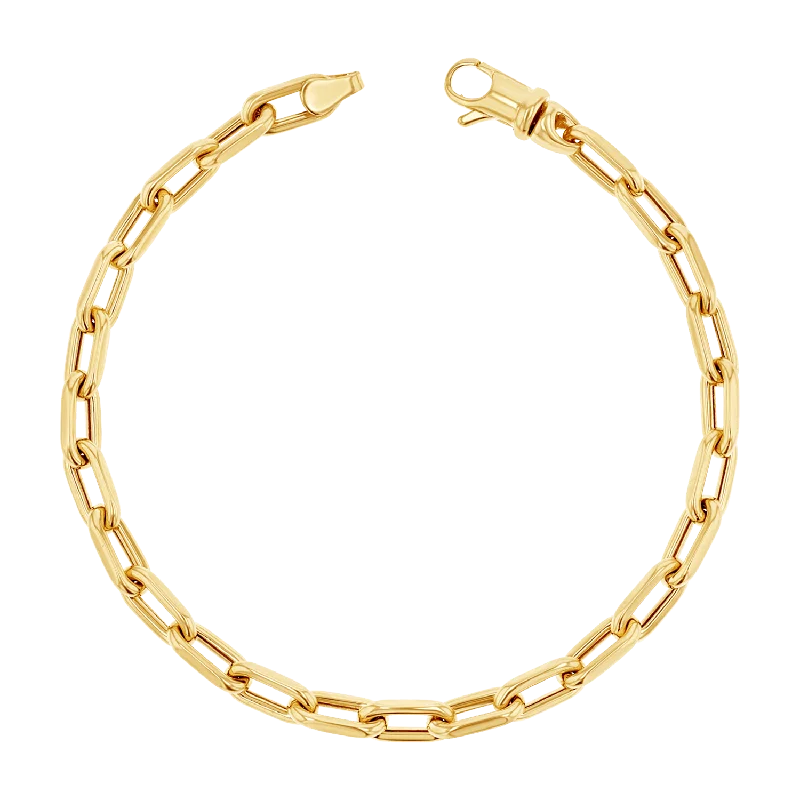 silver moon and star pendant 14K Beverly Chain Bracelet