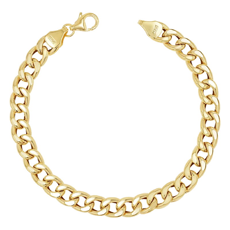 emerald-cut aquamarine necklace 14K Miami Cuban Link Chain Bracelet 5.5mm