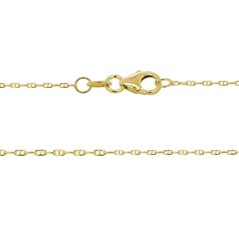 adjustable rope bracelet handmade 14k Gold Anchor Chain, 18"