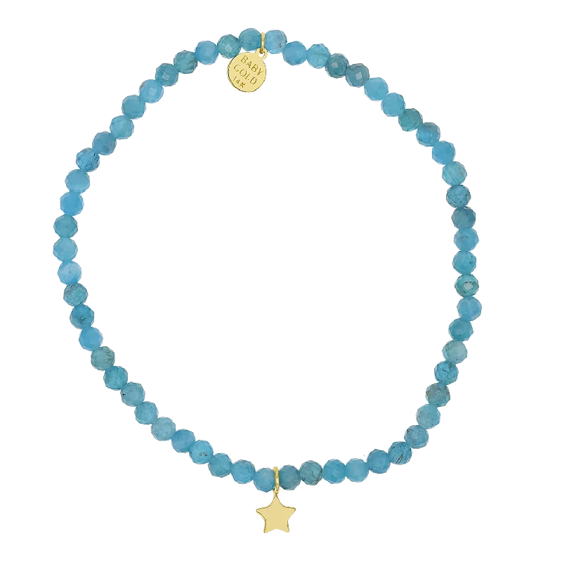 wedding anniversary diamond ring Blue Gemstone & Custom Charm Bracelet